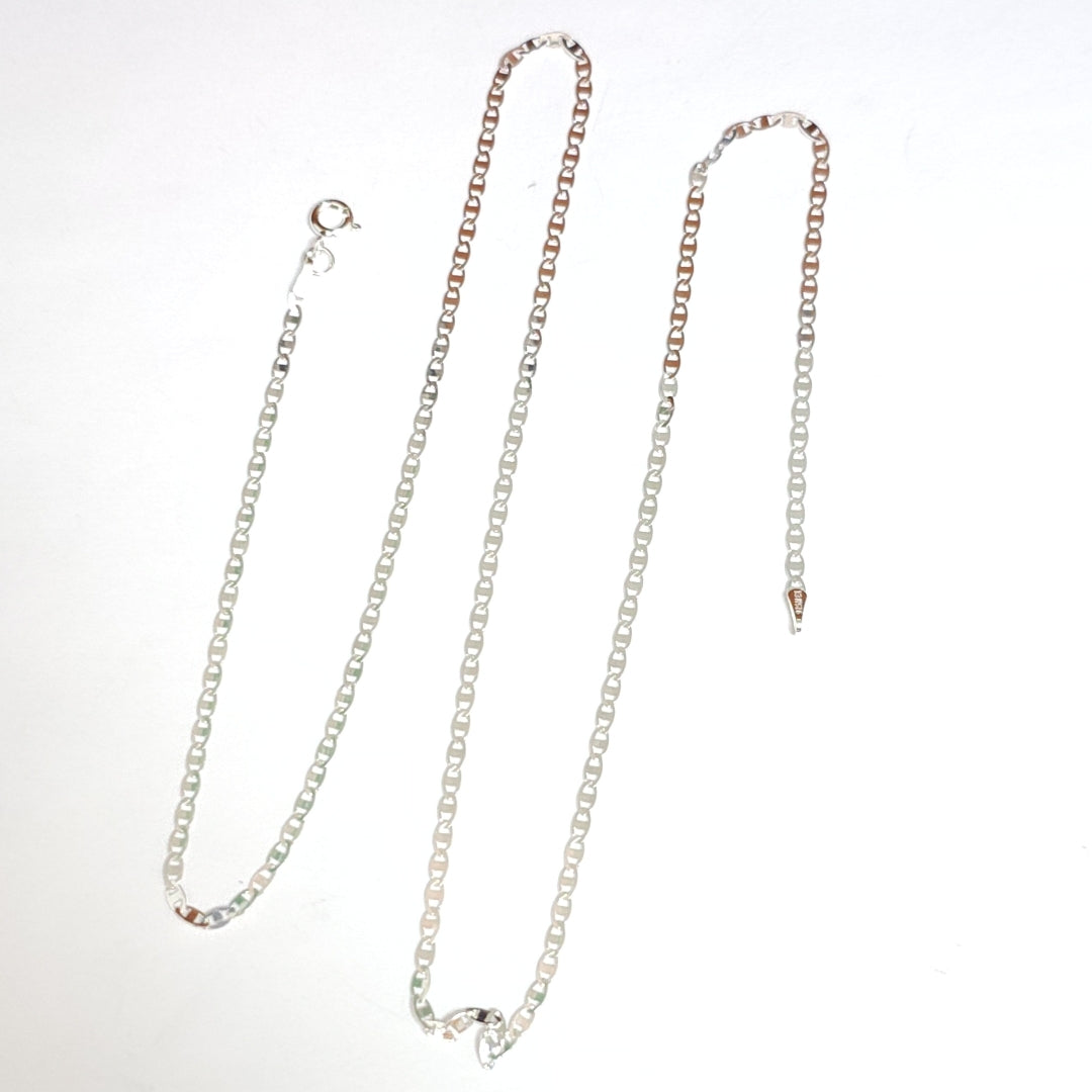 CADENA TEJIDO ESPEJO PLATA .925 60 CM 4.2 GR (NUEVO)