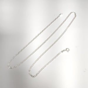 CADENA TEJIDO GUCHI PLATA .925 55 CM 3.5 GR (NUEVO)