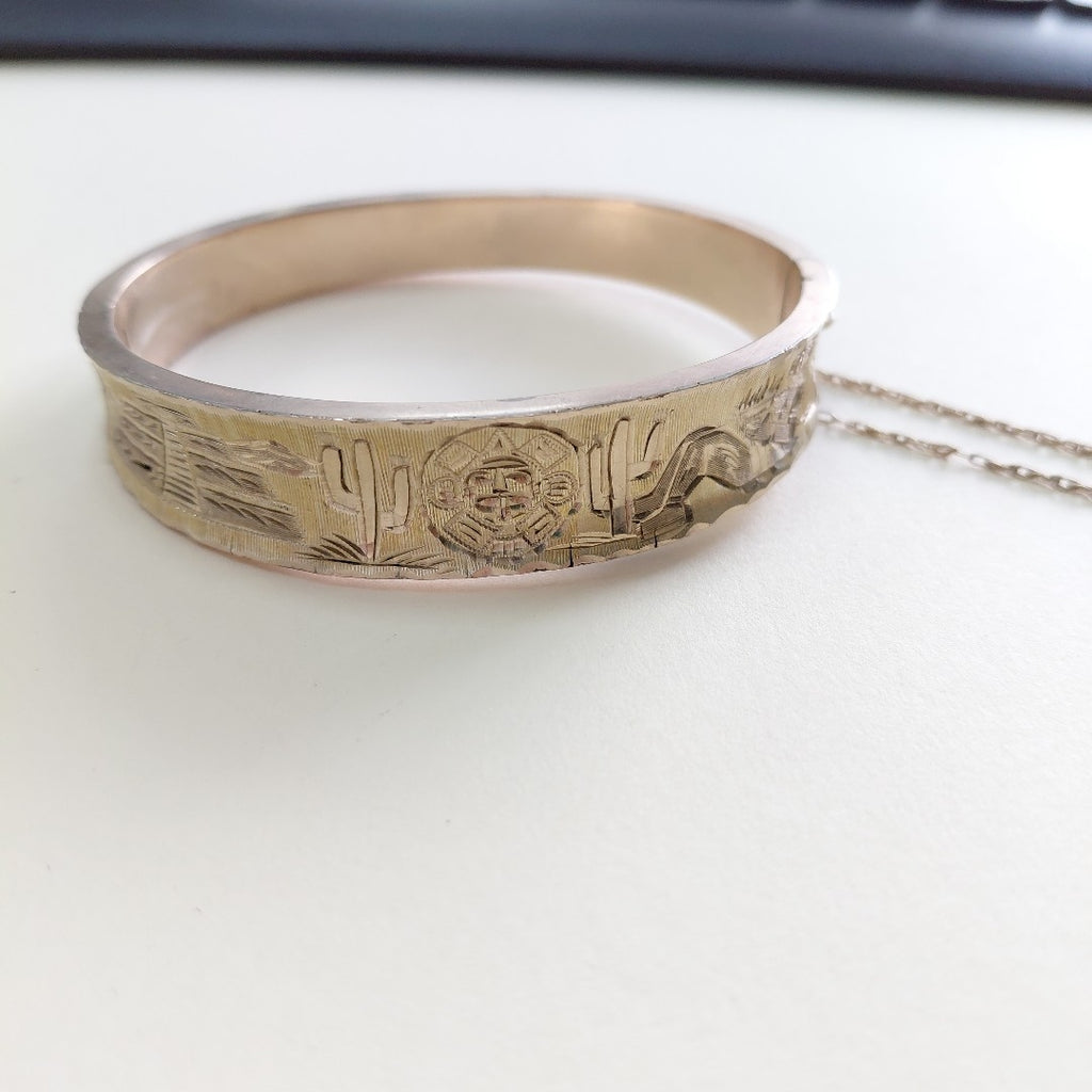 PULSERA RIGIDA ORO 8 K 24.8 GRMS (SEMINUEVO)