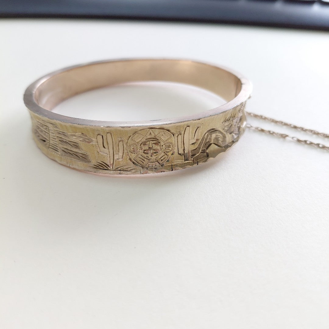 PULSERA RIGIDA ORO 8 K 24.8 GRMS (SEMINUEVO)