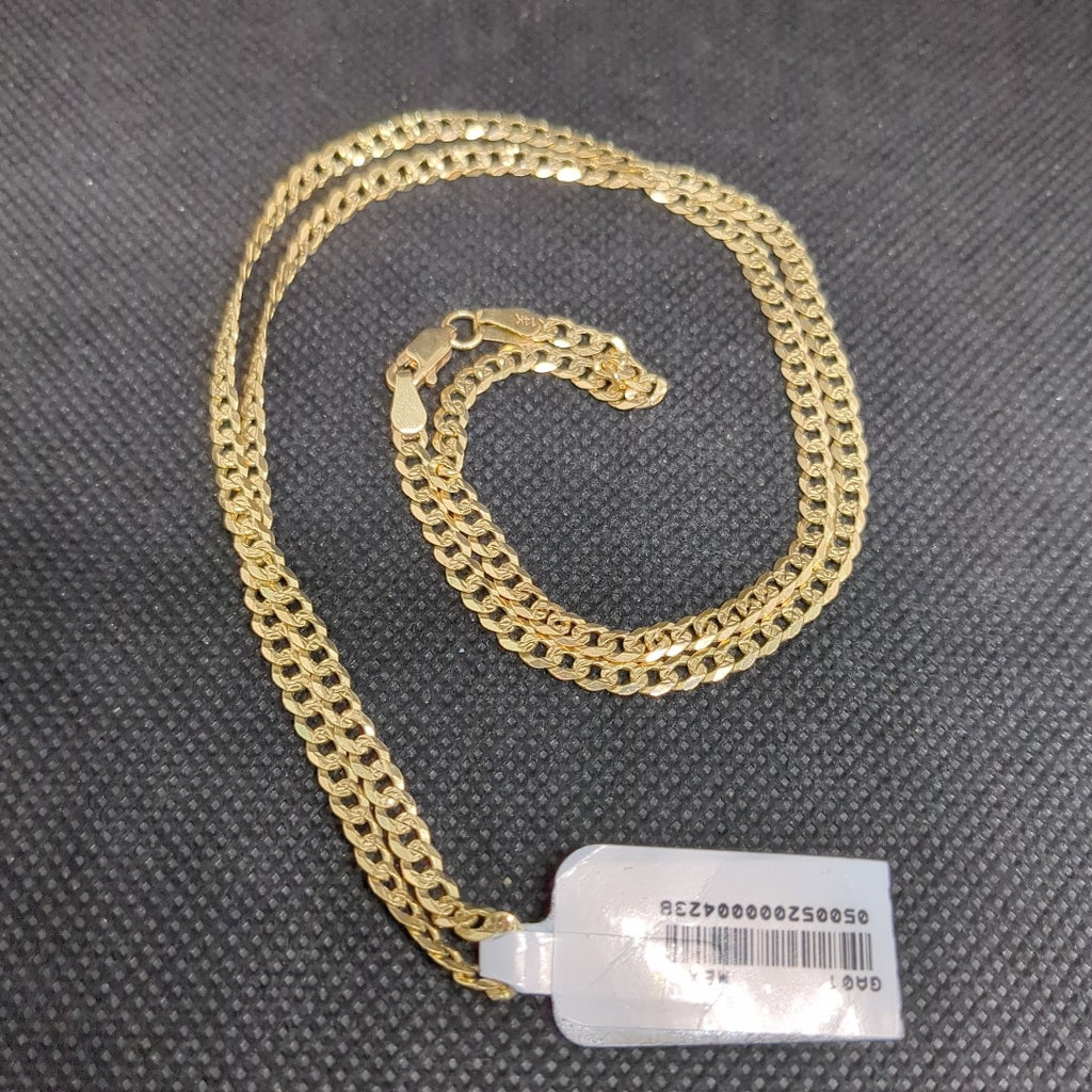CADENA BARBADA DIAMANTADA 12.11GR 60 CM CM (NUEVO)