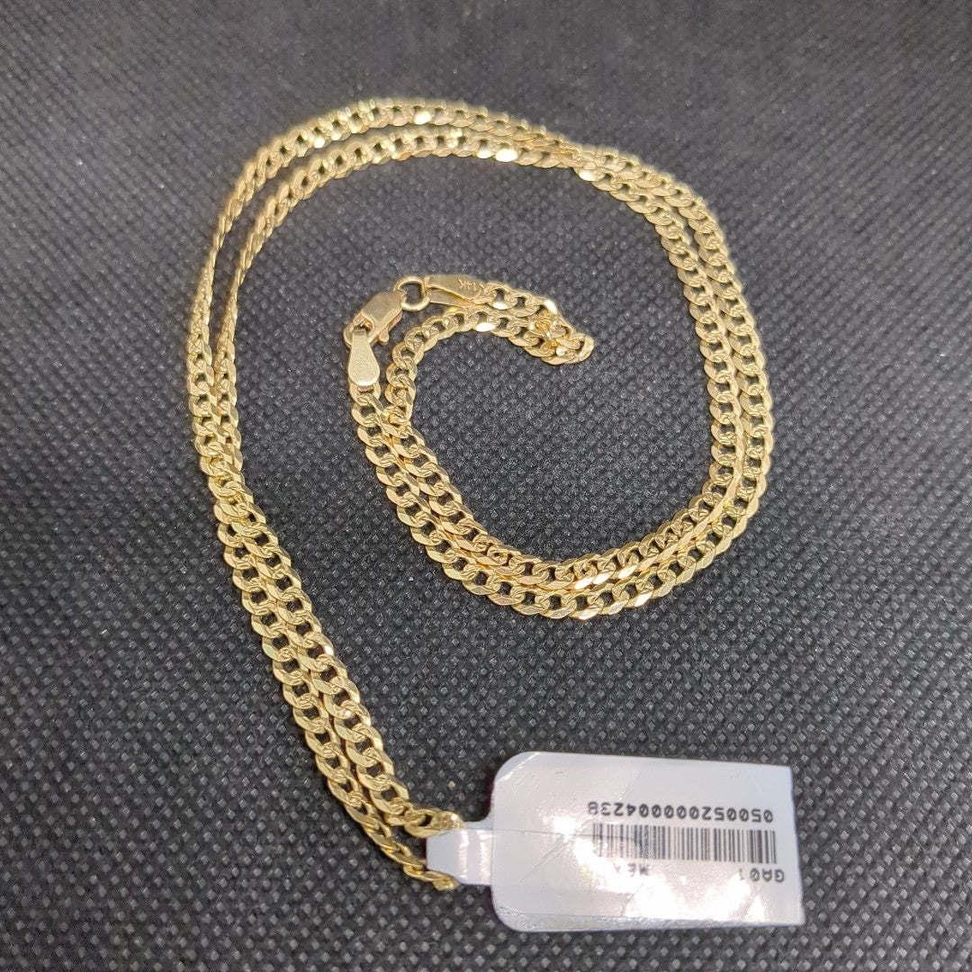 CADENA BARBADA DIAMANTADA 12.11GR 60 CM CM (NUEVO)