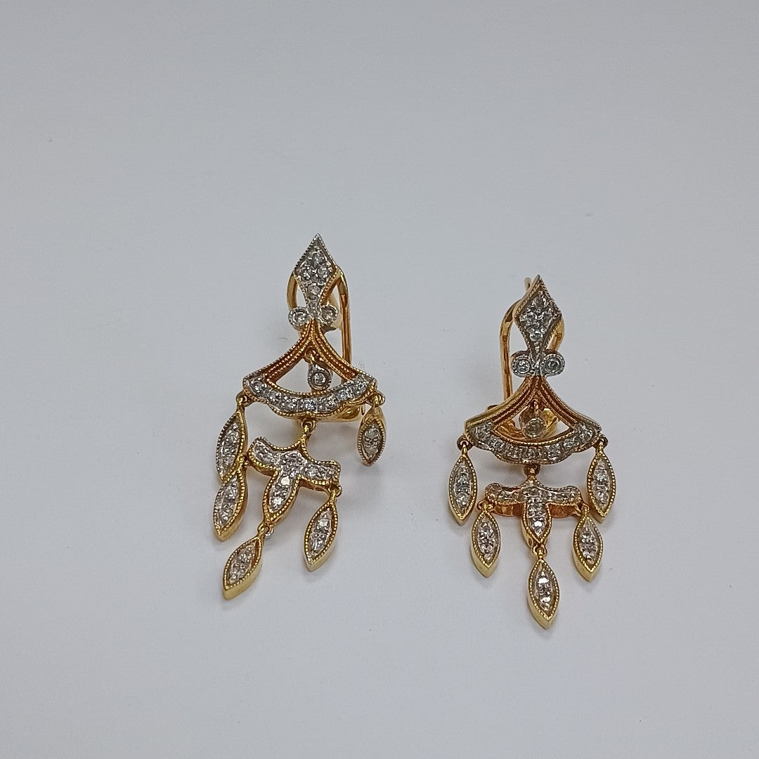 ARETES PAR ORO 14 K 6,90 GRMS (SEMINUEVO)