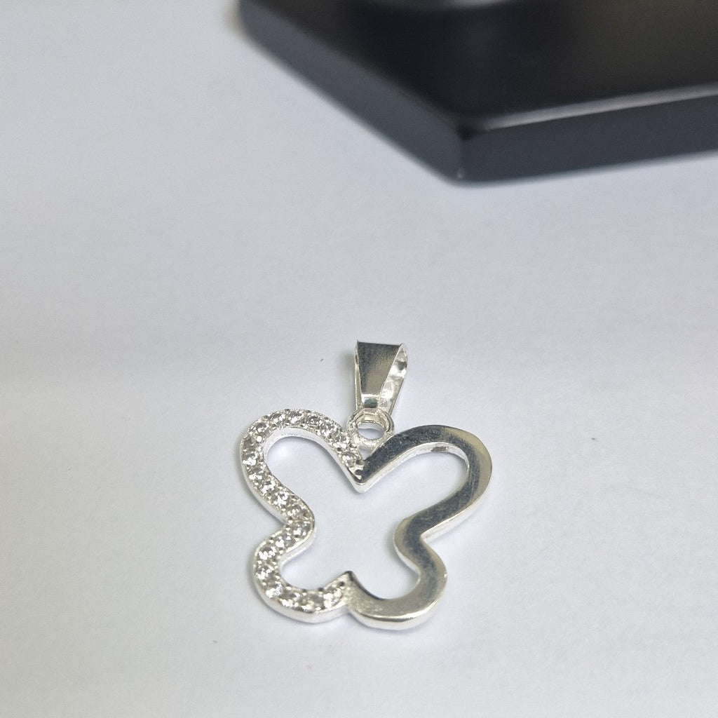 DIJE MARIPOSA C/CIRCONIAS PLATA .925 2.3 GR (NUEVO)