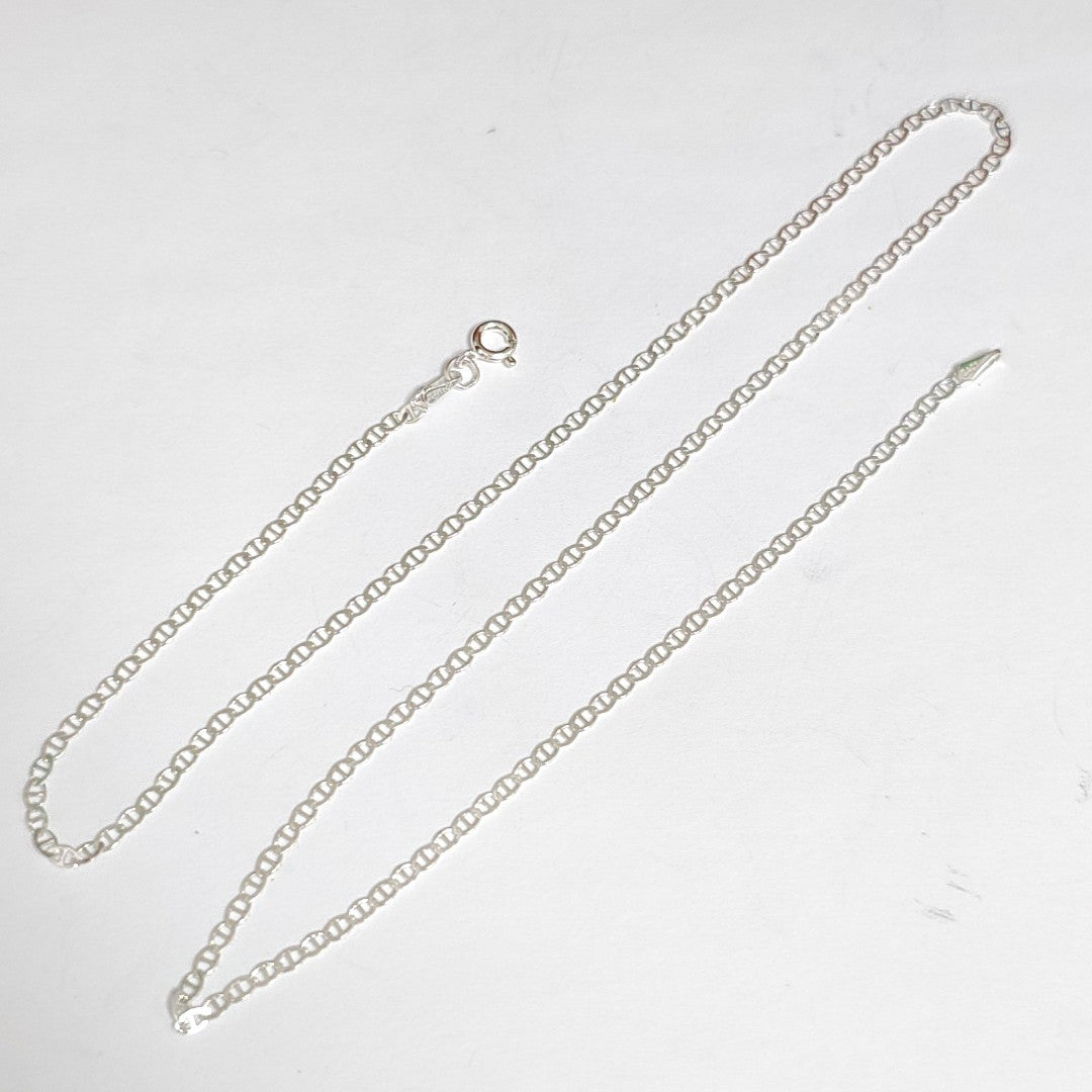 CADENA TEJIDO GUCHI PLATA .925 55 CM 3.5 GR (NUEVO)