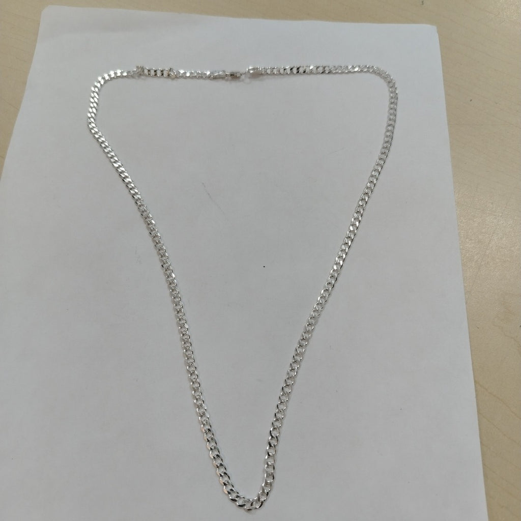 CADENA TEJIDO BARBADO PLATA .925 60 CM 13.7 GR (NUEVO)