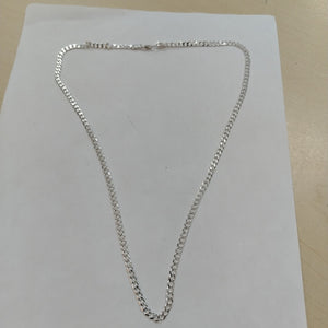 CADENA TEJIDO BARBADO PLATA .925 60 CM 13.7 GR (NUEVO)