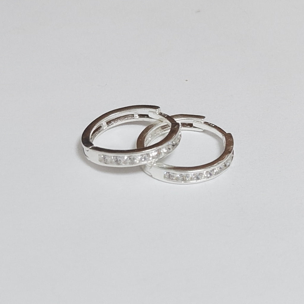 ARRACADAS C/CIRCONIAS PLATA .925 2.2 GR (NUEVO)