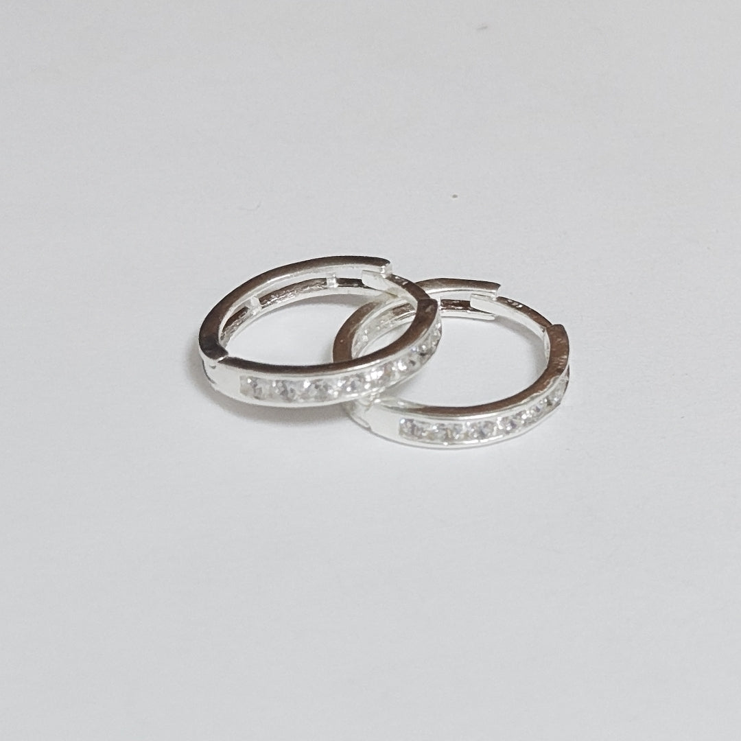 ARRACADAS C/CIRCONIAS PLATA .925 2.2 GR (NUEVO)