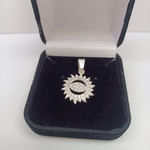 DIJE OJO MAGICO CON CIRCONIAS PLATA .925 2 GR (NUEVO)