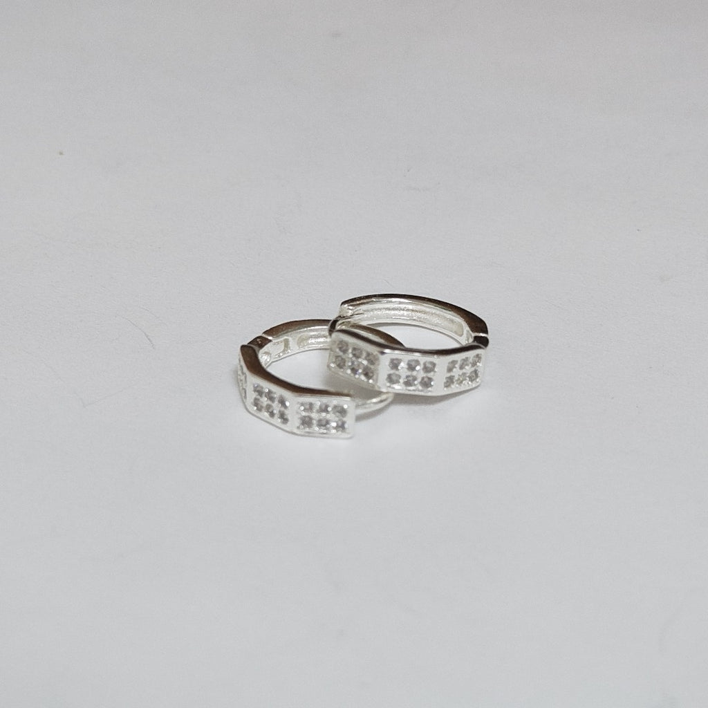 ARRACADAS C/CIRCONIAS PLATA .925 2.5 GR (NUEVO)