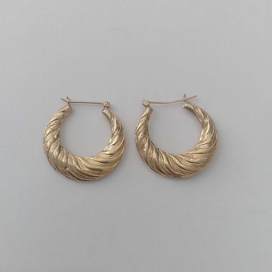 ARRACADAS PAR ORO 14 K 3,50 GRMS (SEMINUEVO)