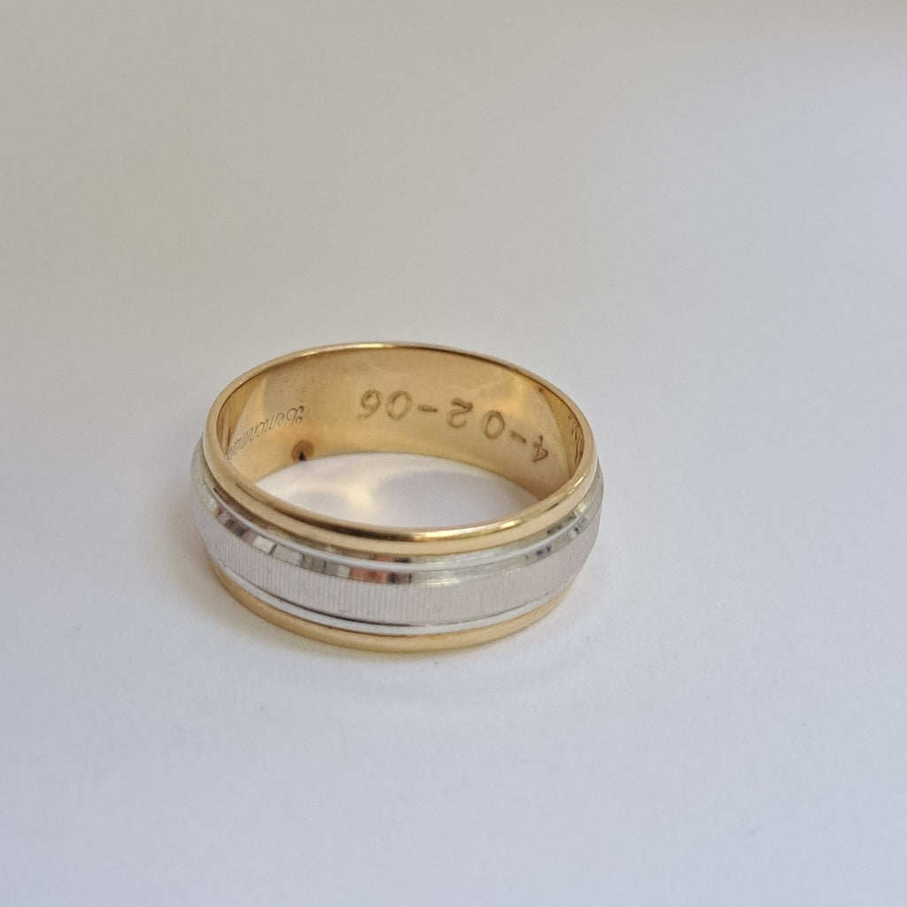 ARGOLLA ORO, ORO BLANCO 14 K 6.8 GRMS (SEMINUEVO)