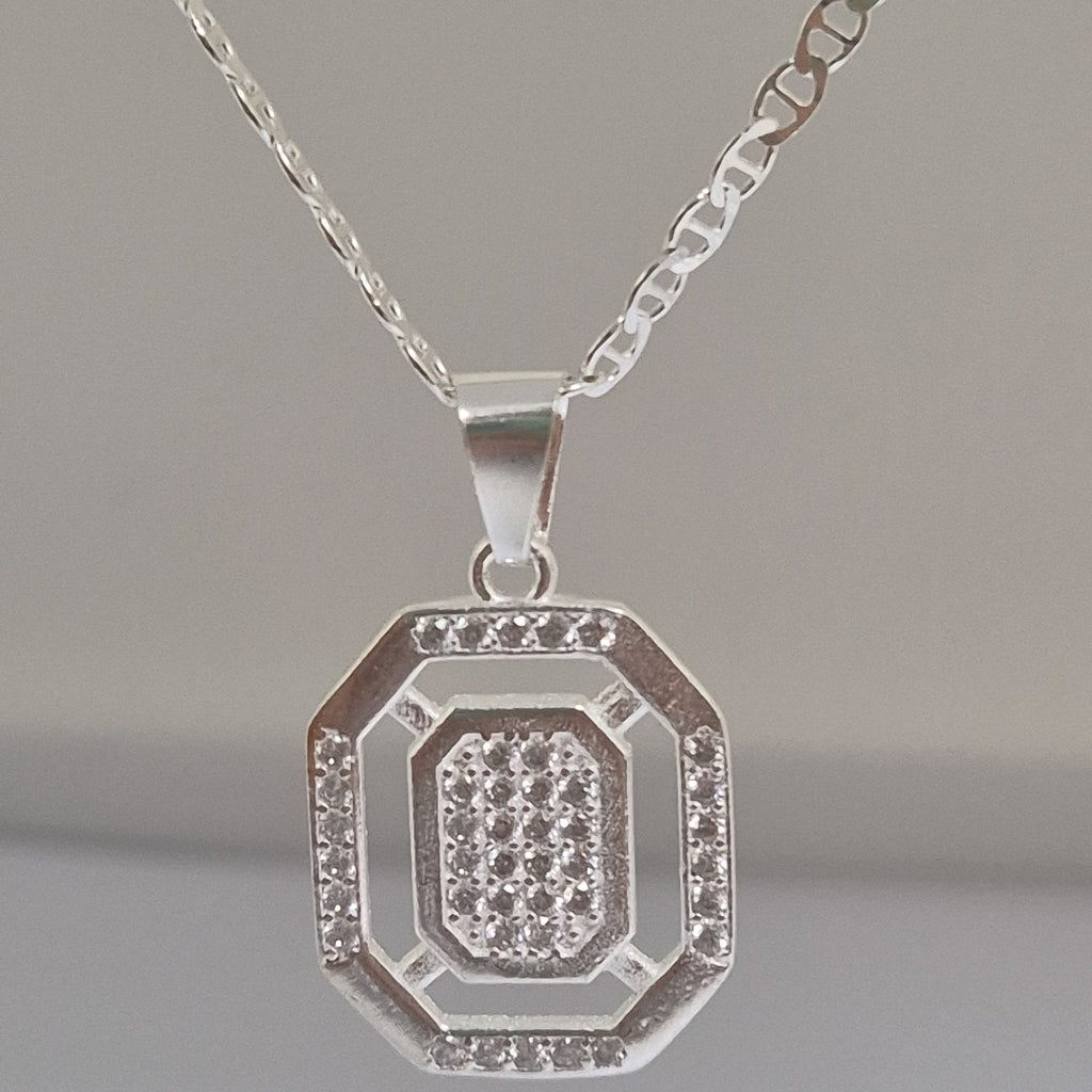 DIJE C/CIRCONIAS PLATA .925 3.4 GR (NUEVO)