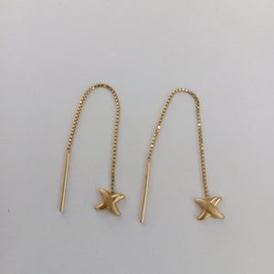ARETES PAR ORO 14 K 1,30 GRMS (SEMINUEVO)