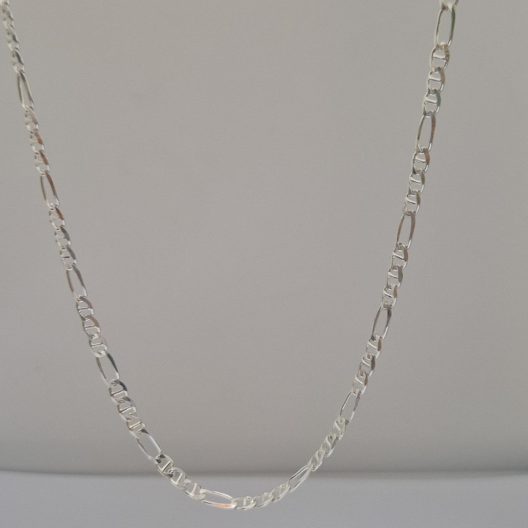 CADENA TEJIDO MARINERO PLATA .925 55 CM 8 GR (NUEVO)