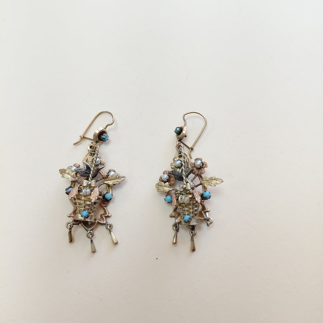 ARETES PAR ORO 8 K 10.3 GRMS (SEMINUEVO)
