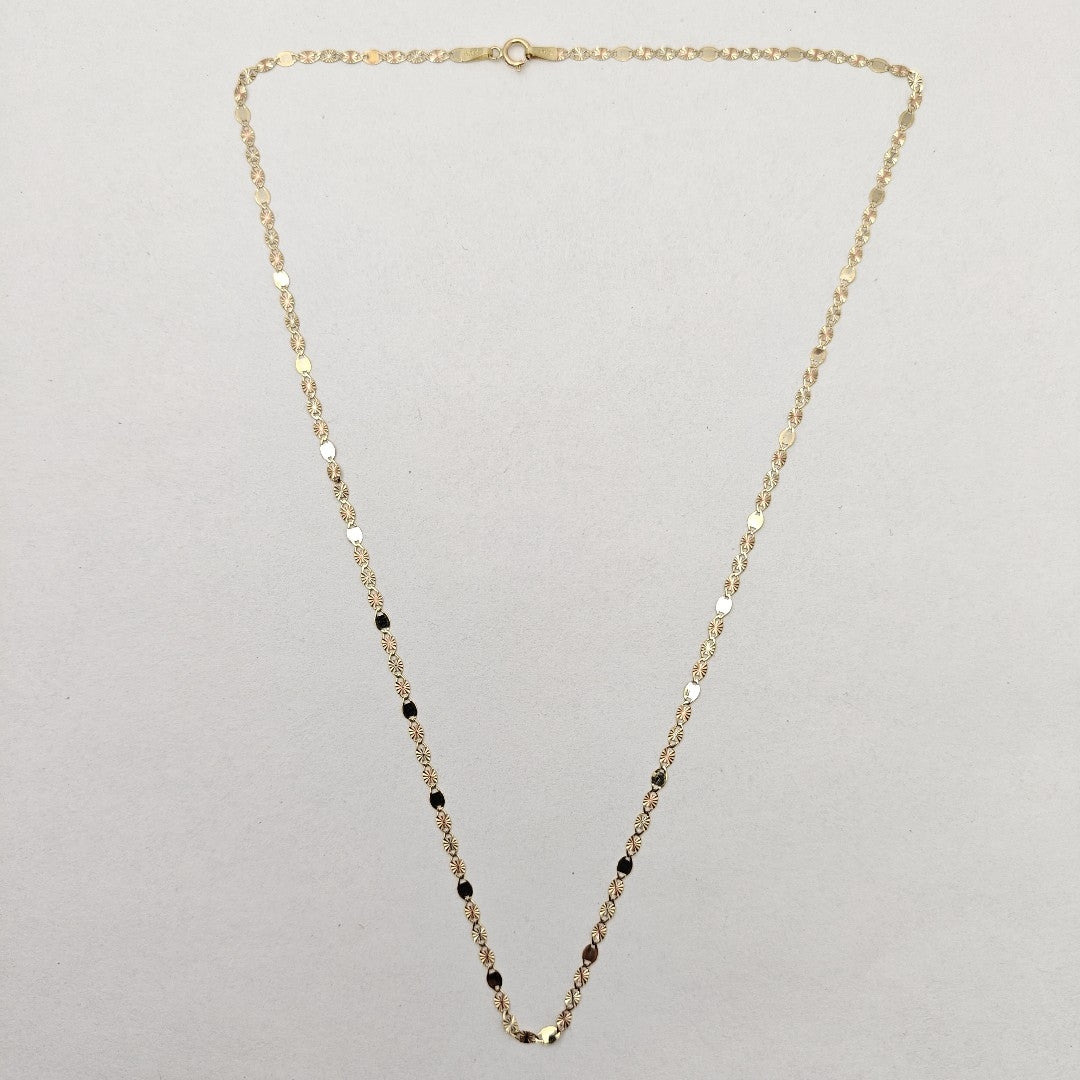 CADENA ORO COMBINADO 14 K 1,20 GRMS (SEMINUEVO)