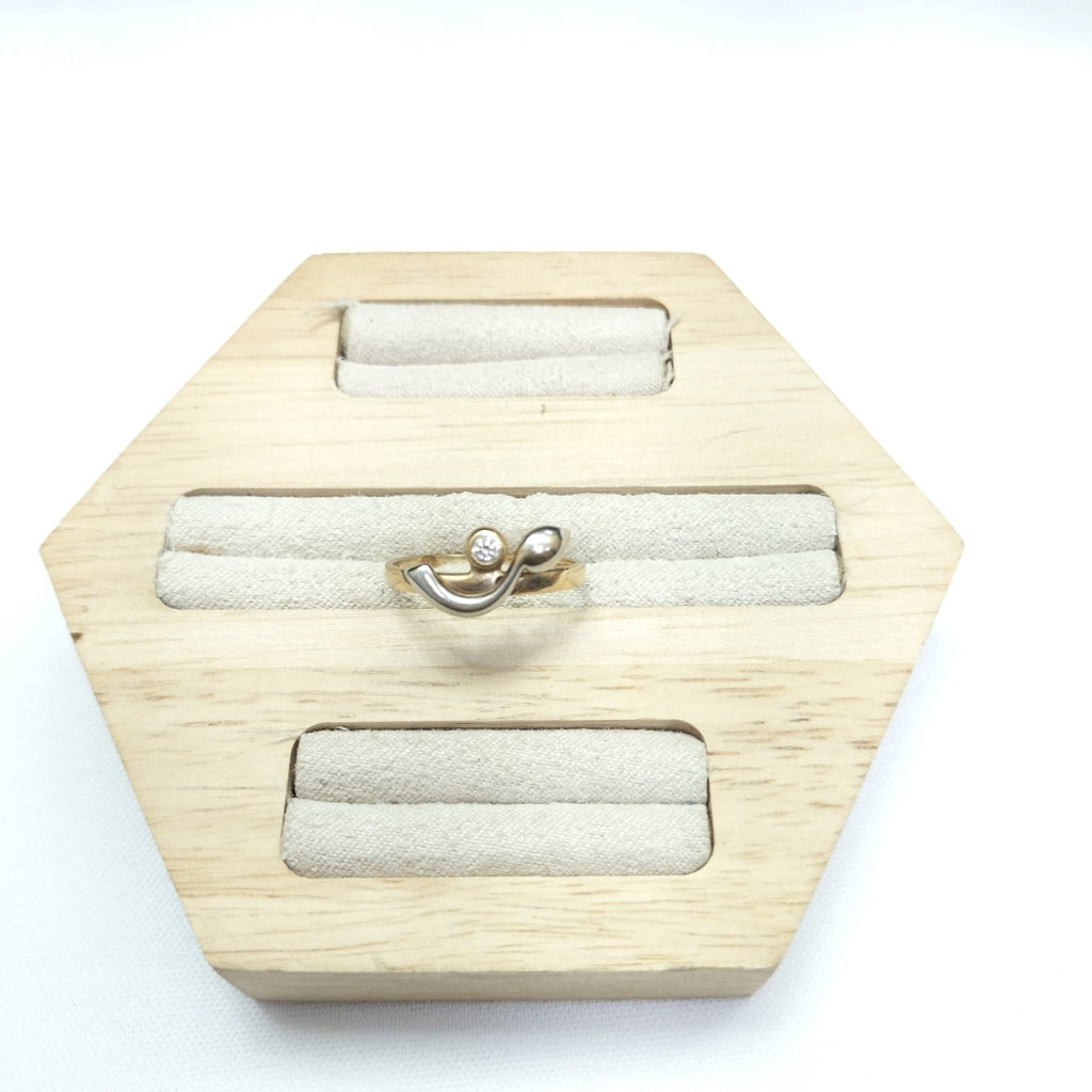 ANILLITO ORO COMBINADO 14 K 2,30 GRMS (SEMINUEVO)
