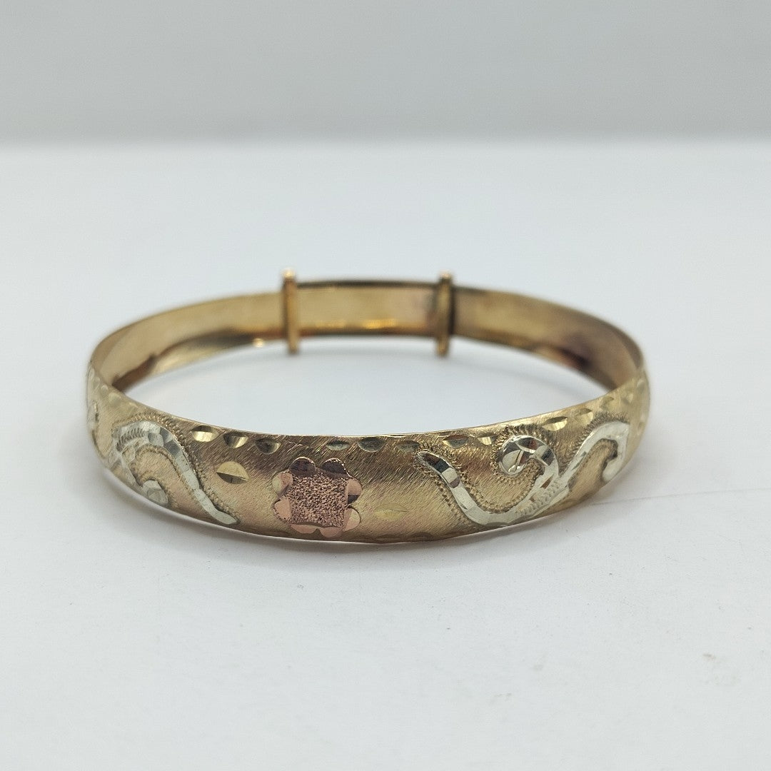 PULSERA RIGIDA ORO 10 K 11.5 GRMS (SEMINUEVO)