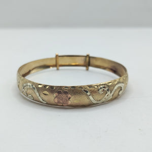 PULSERA RIGIDA ORO 10 K 11.5 GRMS (SEMINUEVO)