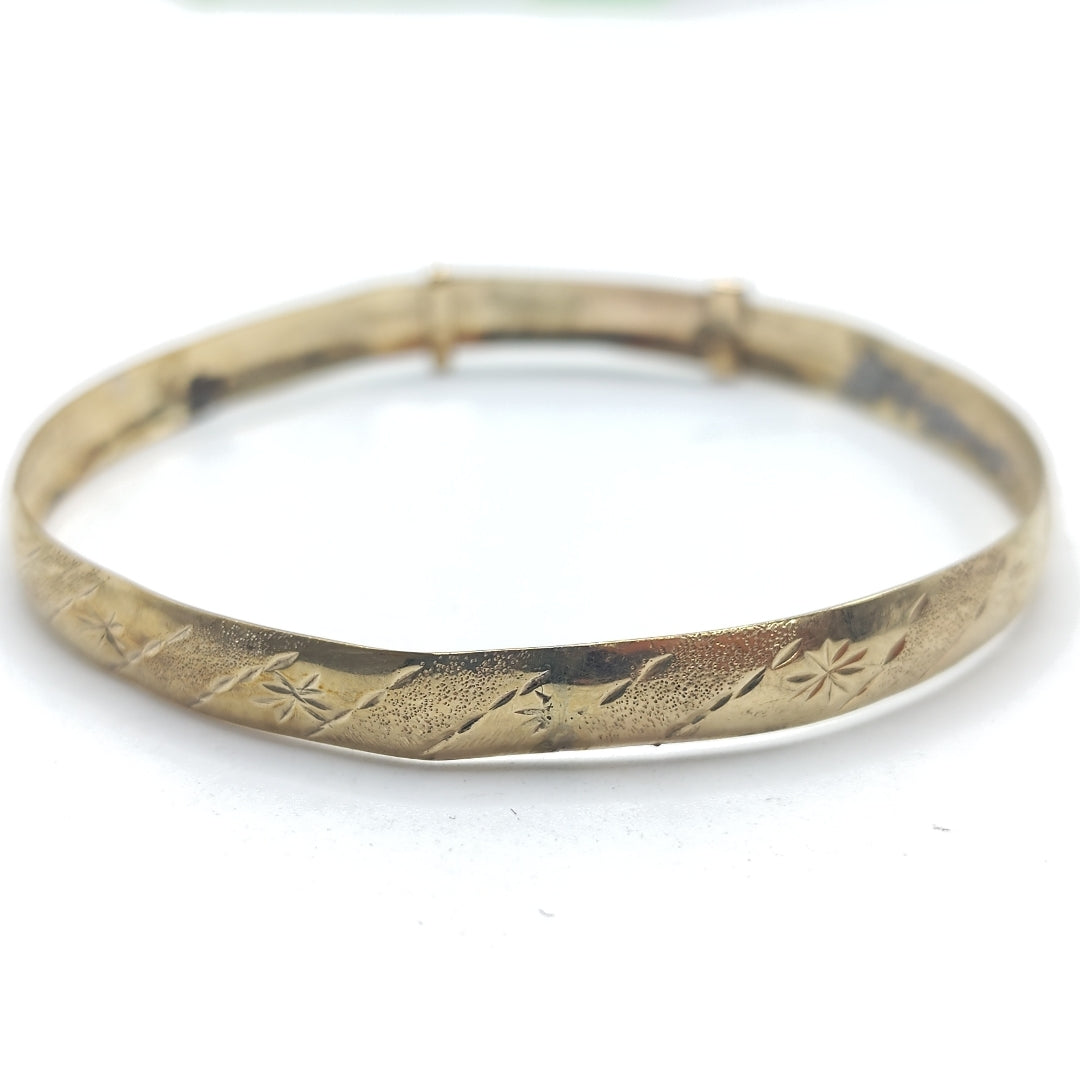 PULSERA RIGIDA ORO 10 K 5 GRMS (SEMINUEVO)