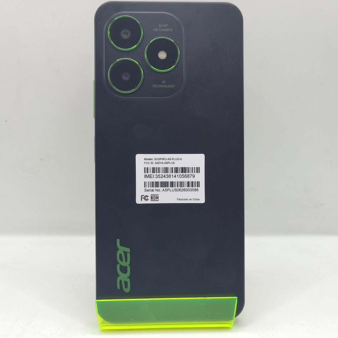 CELULAR ACER SOSPIRO A5 PLUS (2026) 128 GB 6 GB RAM (SEMINUEVO)