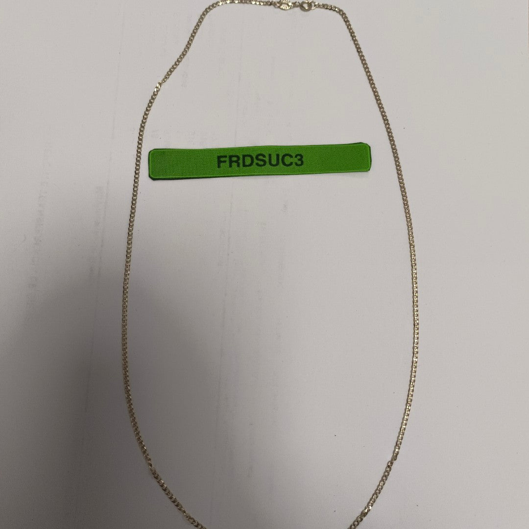 CADENAS TEJIDO BARBADA ORO 10K 55 CM 3.4 GR (NUEVO)