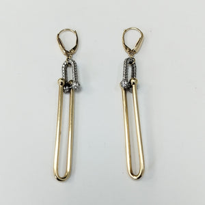 ARETES PAR ORO 14 K 8.3 GRMS (SEMINUEVO)