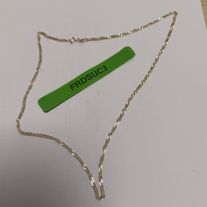 CADENAS TEJIDO MEDIO TORZAL ORO 10K 50 CM 4 GR (NUEVO)