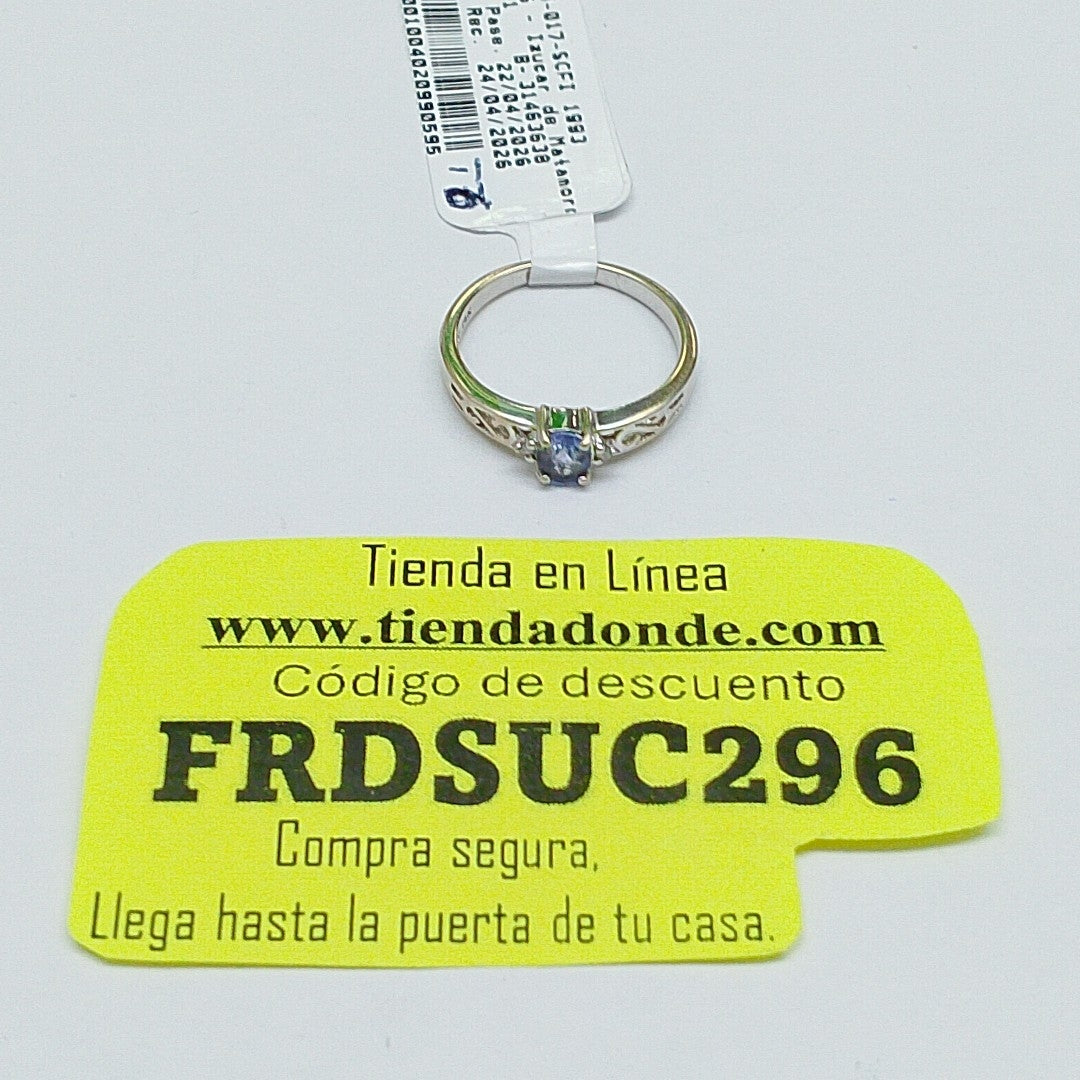 ANILLITO ORO BLANCO 14 K 2.1 GRMS (SEMINUEVO)