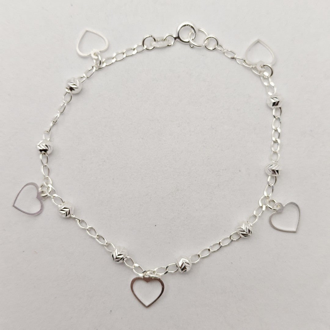 PULSERA TEJIDO ESPECIAL PLATA .925 18 CM 2.6 GR (NUEVO)