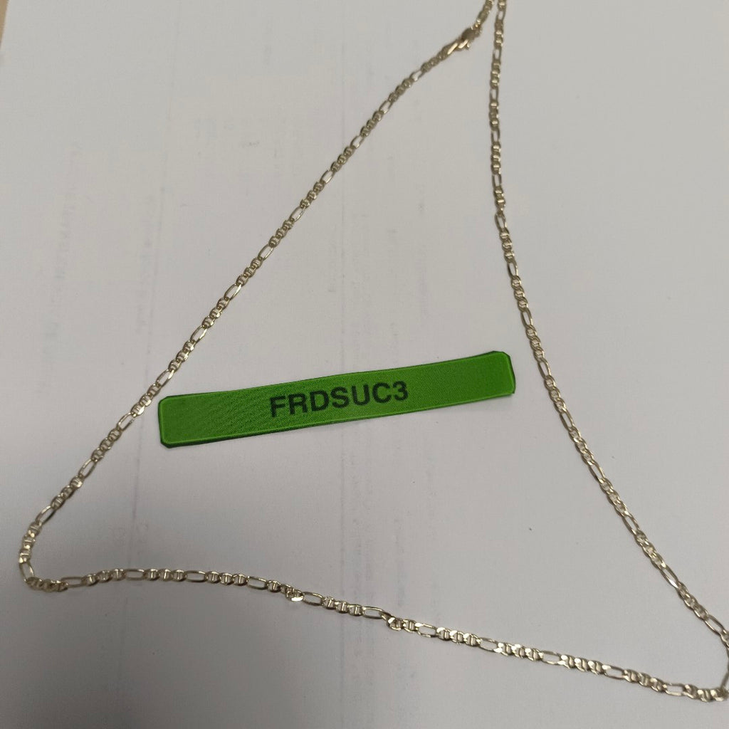 CADENAS TEJIDO FIGARO GUCHI ORO 10K 60 CM 5.3 GR (NUEVO)