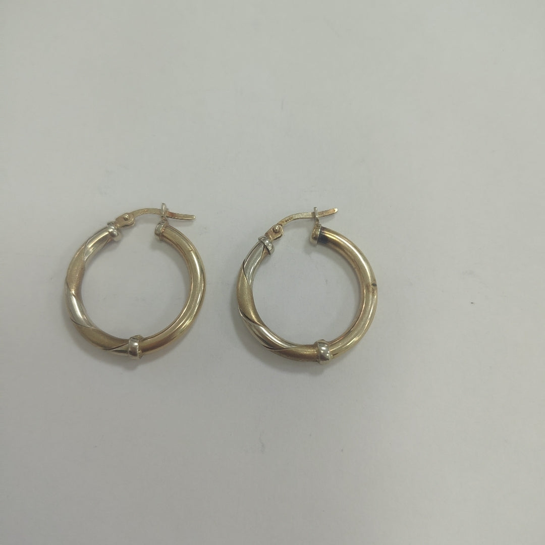 ARRACADAS PAR ORO 14 K 3.5 GRMS (SEMINUEVO)
