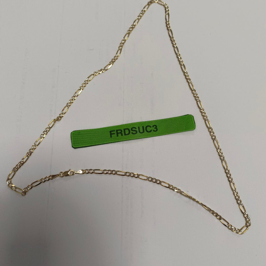 CADENAS 3X1 DIAMANTADA ORO 14K 55 CM 8.4 GR (NUEVO)