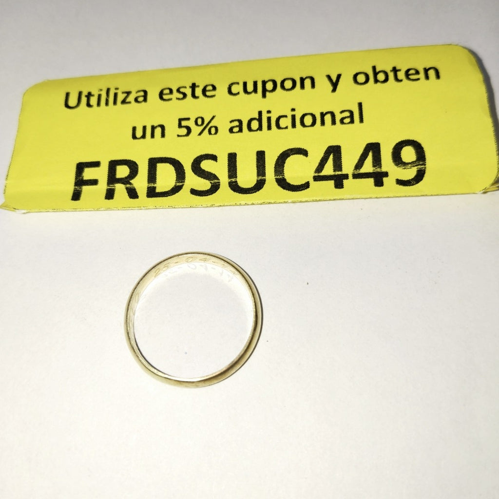 ARGOLLA ORO 10 K 1.9 GRMS (SEMINUEVO)