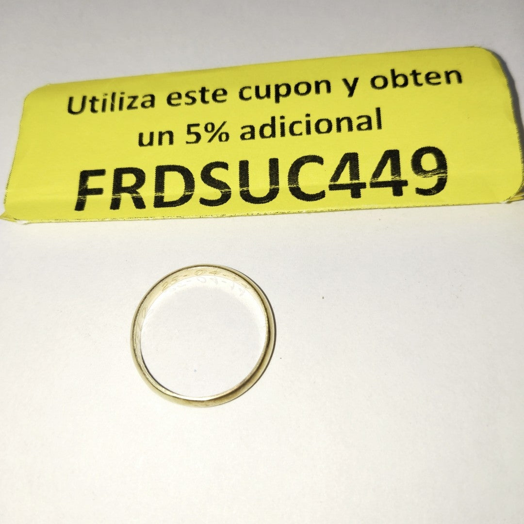 ARGOLLA ORO 10 K 1.9 GRMS (SEMINUEVO)