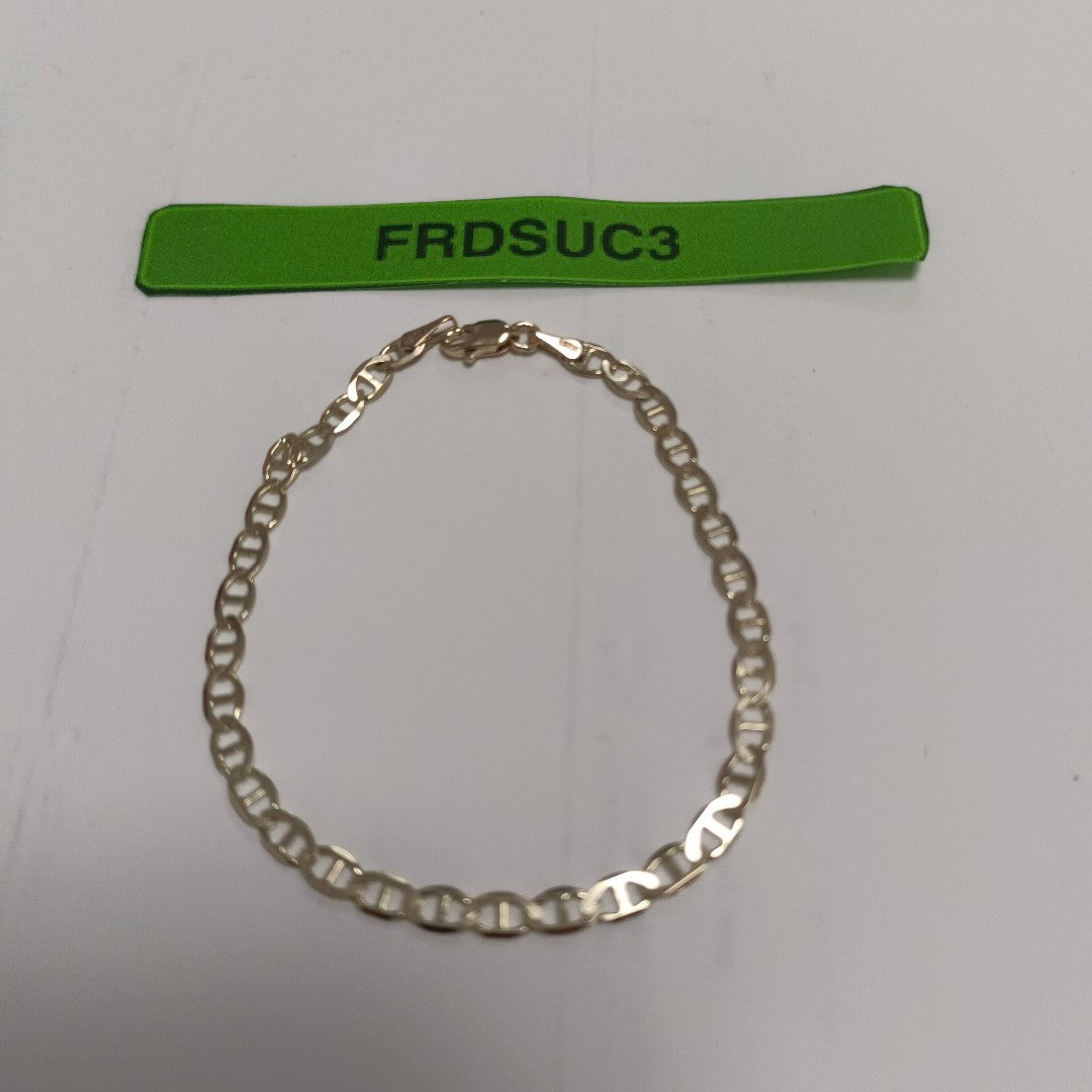 PULSERAS TEJIDO MARINERA ORO 14K 18 CM 2.9 GR (NUEVO)
