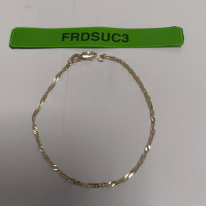 PULSERAS TEJIDO MEDIO TZL ORO 14K 18 CM 1.3 GR (NUEVO)