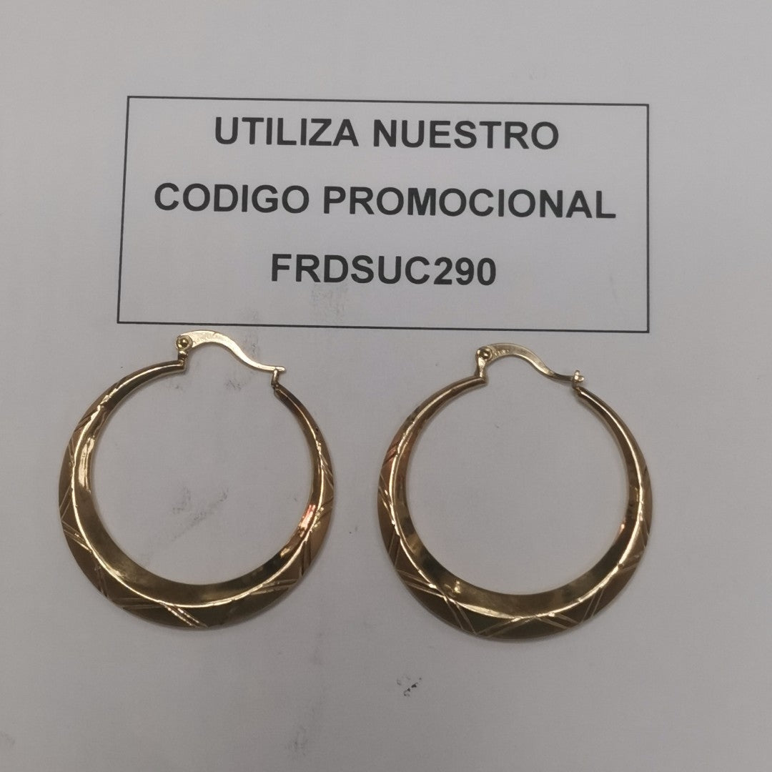 ARRACADAS PAR ORO 14 K 3.8 GRMS (SEMINUEVO)