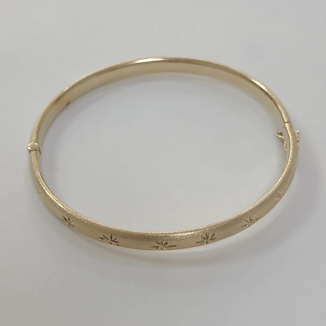 PULSERA RIGIDA ORO 14 K 8,30 GRMS (SEMINUEVO)