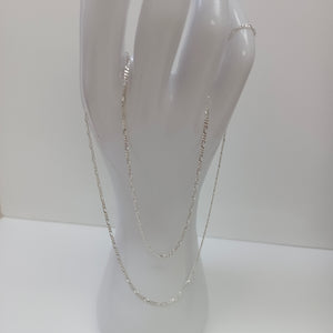 CADENA TEJIDO 3X1 PLATA .925 55 CM 2.2 GR (NUEVO)