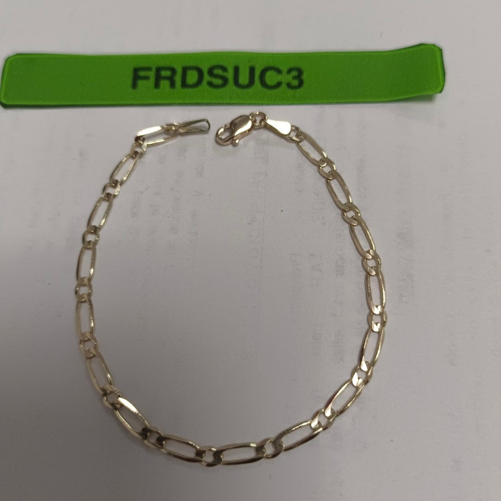 PULSERAS 1X1 ORO 14K 18 CM 2.6 GR (NUEVO)
