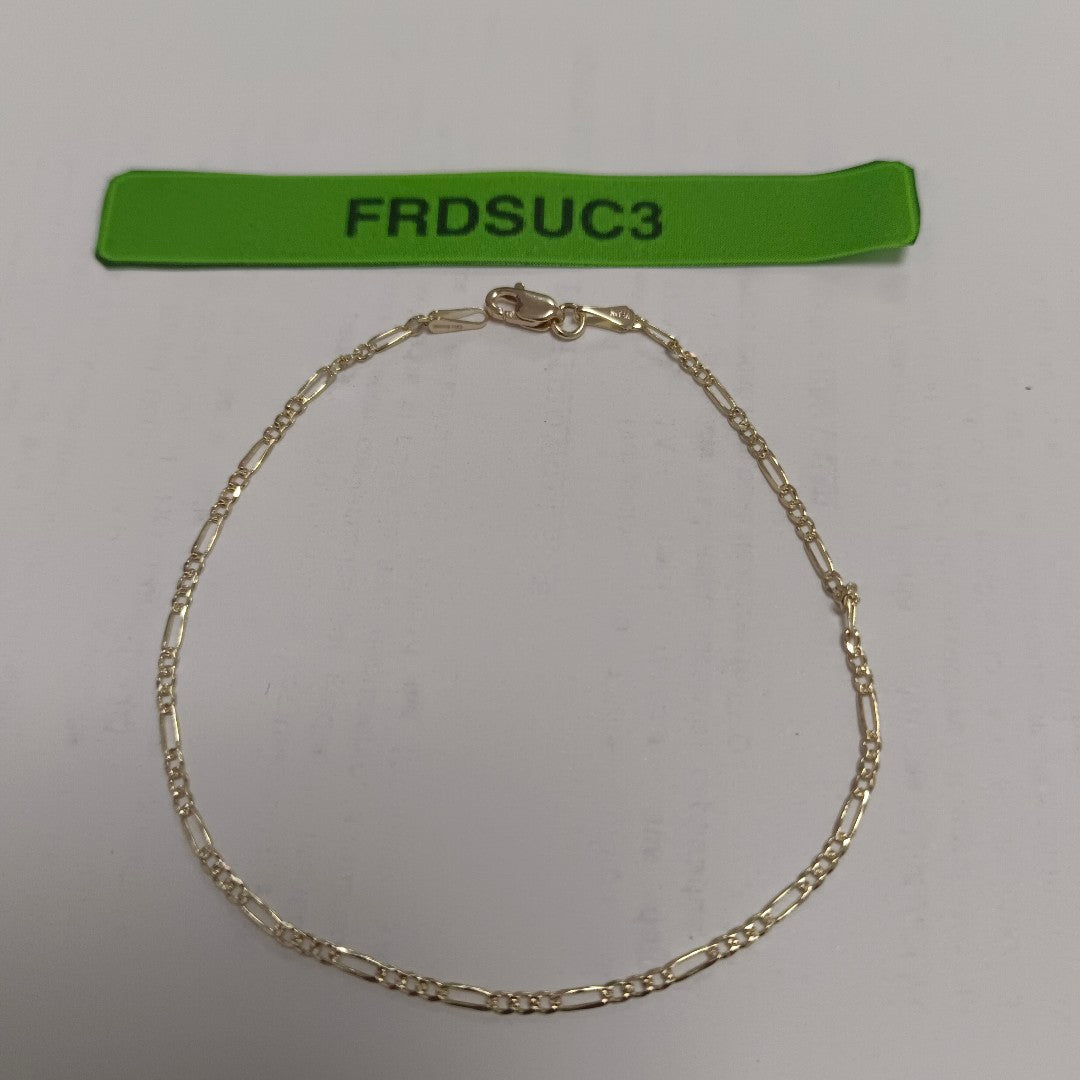 PULSERAS BARBADA ORO 14K 21 CM 1.7 GR (NUEVO)