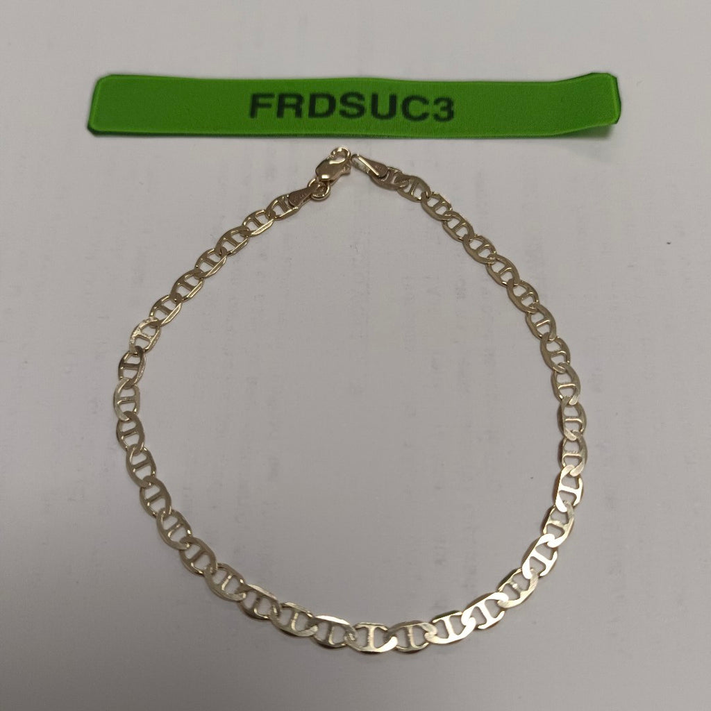 PULSERAS TEJIDO MARINERA ORO 14K 21 CM 3.4 GR (NUEVO)