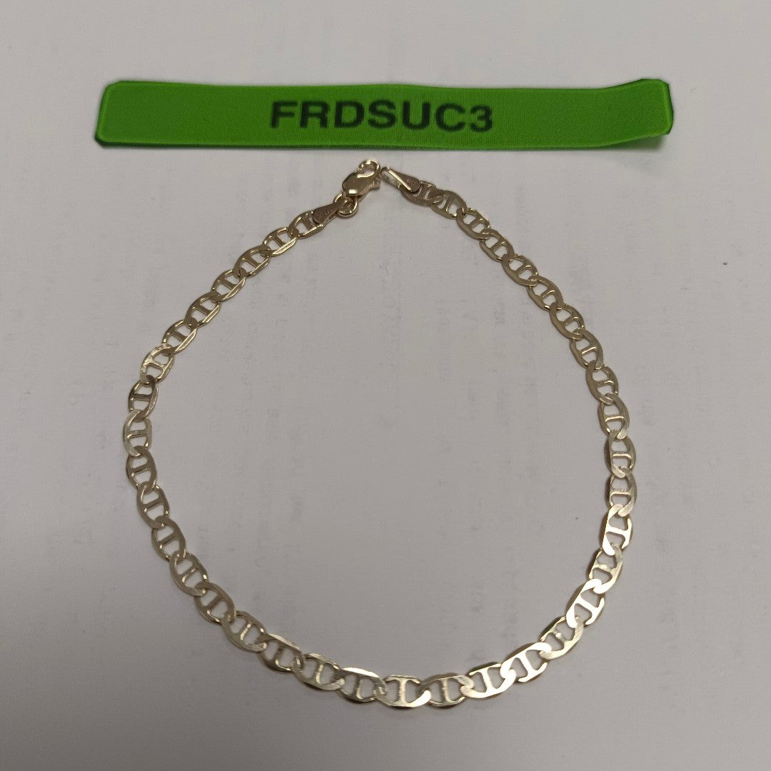PULSERAS TEJIDO MARINERA ORO 14K 21 CM 3.4 GR (NUEVO)