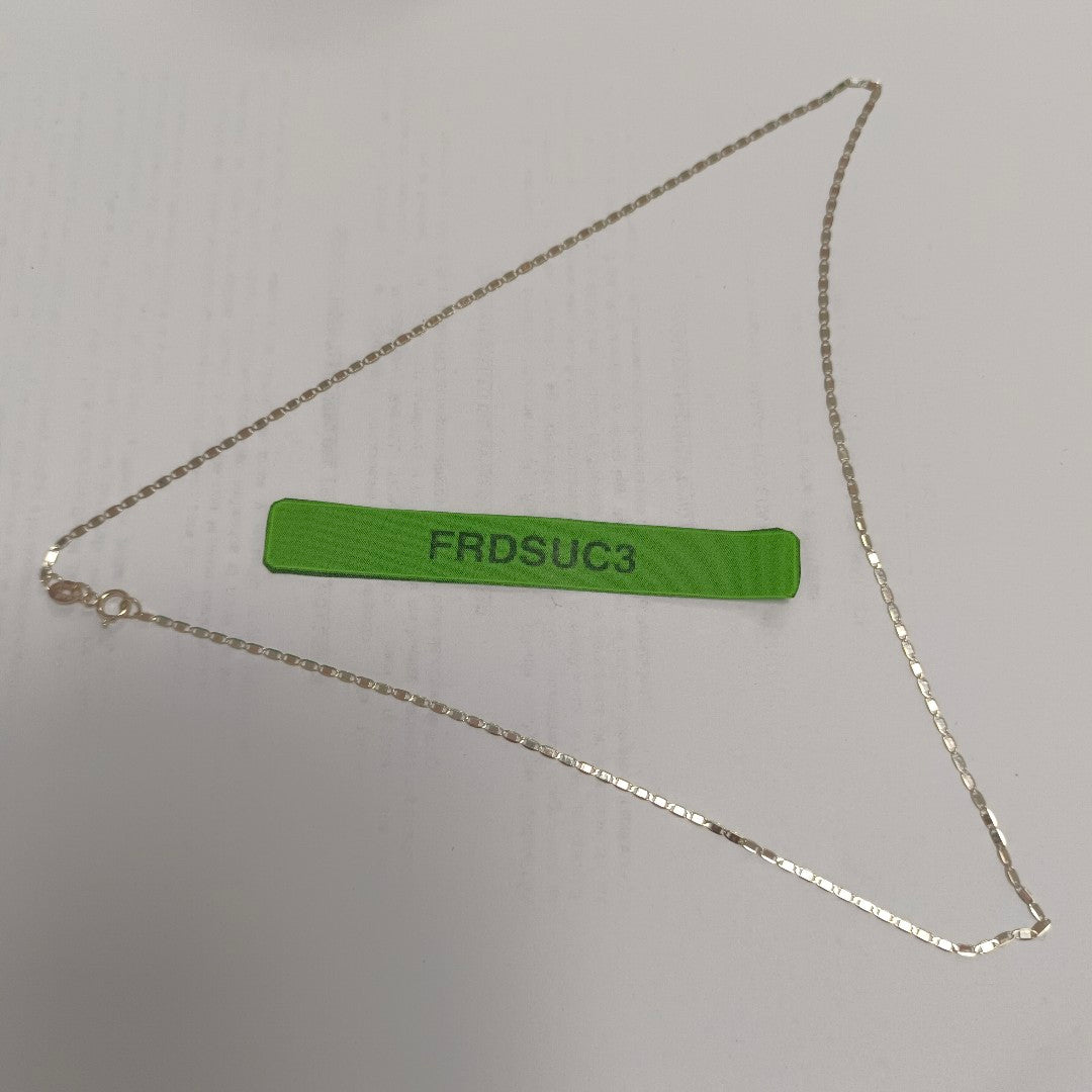 CADENAS TEJIDO ESPEJO ORO 10K 50 CM 1.6 GR (NUEVO)