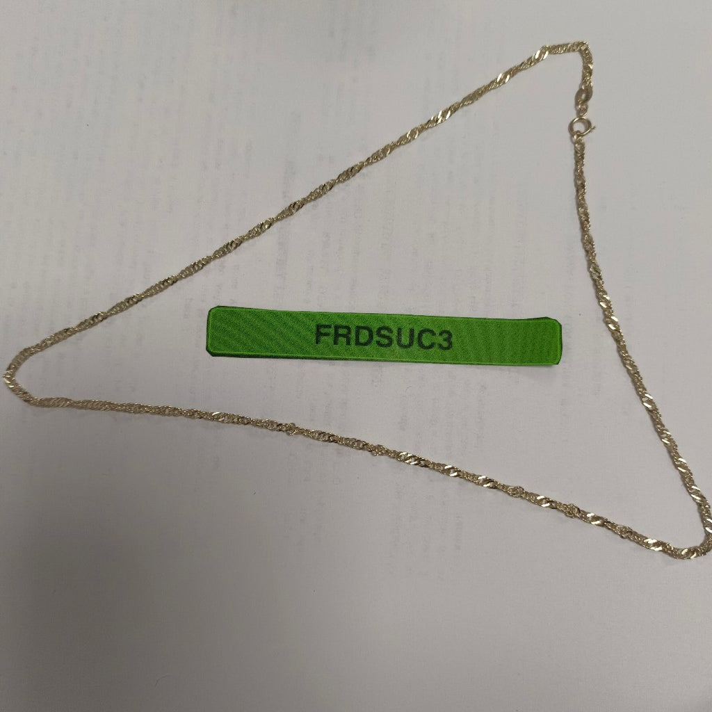 CADENAS TEJIDO MEDIO TORZAL ORO 10K 50 CM 3.6 GR (NUEVO)