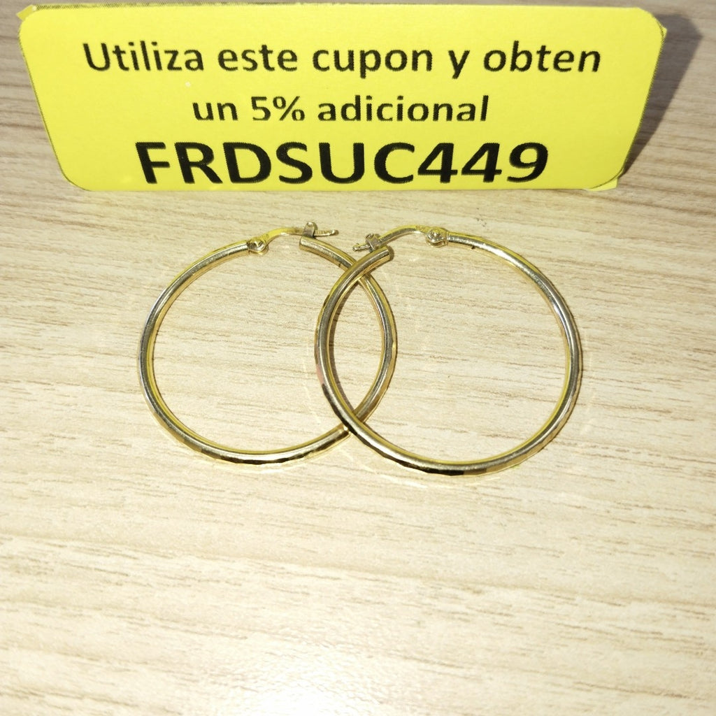 ARRACADAS PAR ORO 10 K 2.4 GRMS (SEMINUEVO)