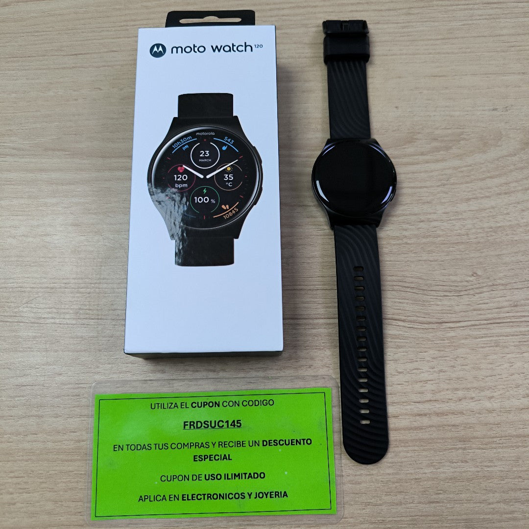 SMARTWATCH MOTOROLA MOTO WATCH 120 45 MM GPS (SEMINUEVO)
